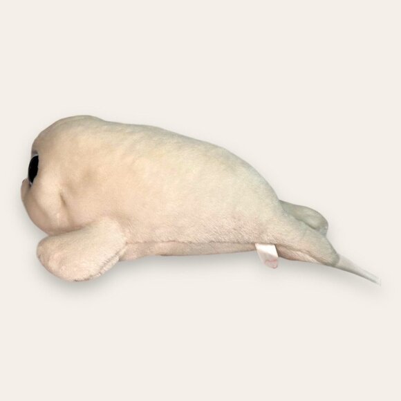 Ty Beanie Boo ICY White Seal PuP 12” 2016 Plush Blue Sparkling Eyes NWOT Mint - Picture 3 of 14